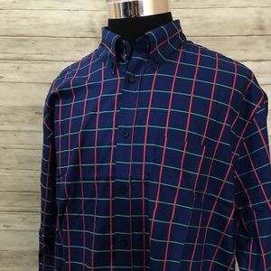 Men NEW Babista Europe Lazer Plaid Shirt XL N13